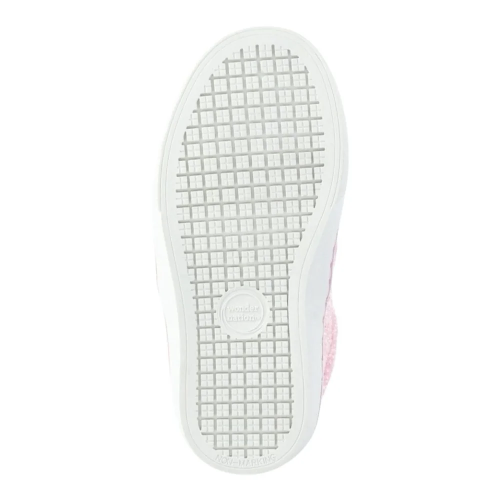 Wonder Nation Pink Sparkle Slip on Shoes Sneakers